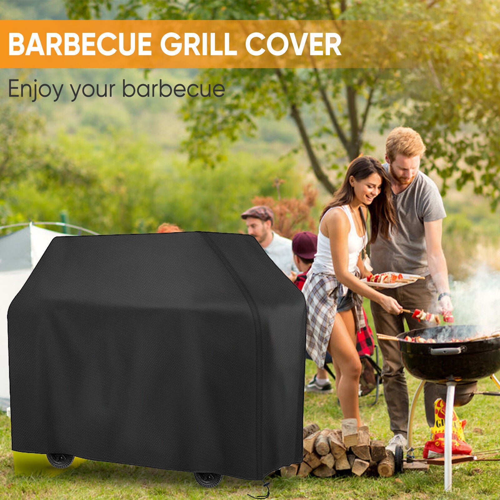 Heavy Duty BBQ Cover Waterproof Barbecue Gas Smoker