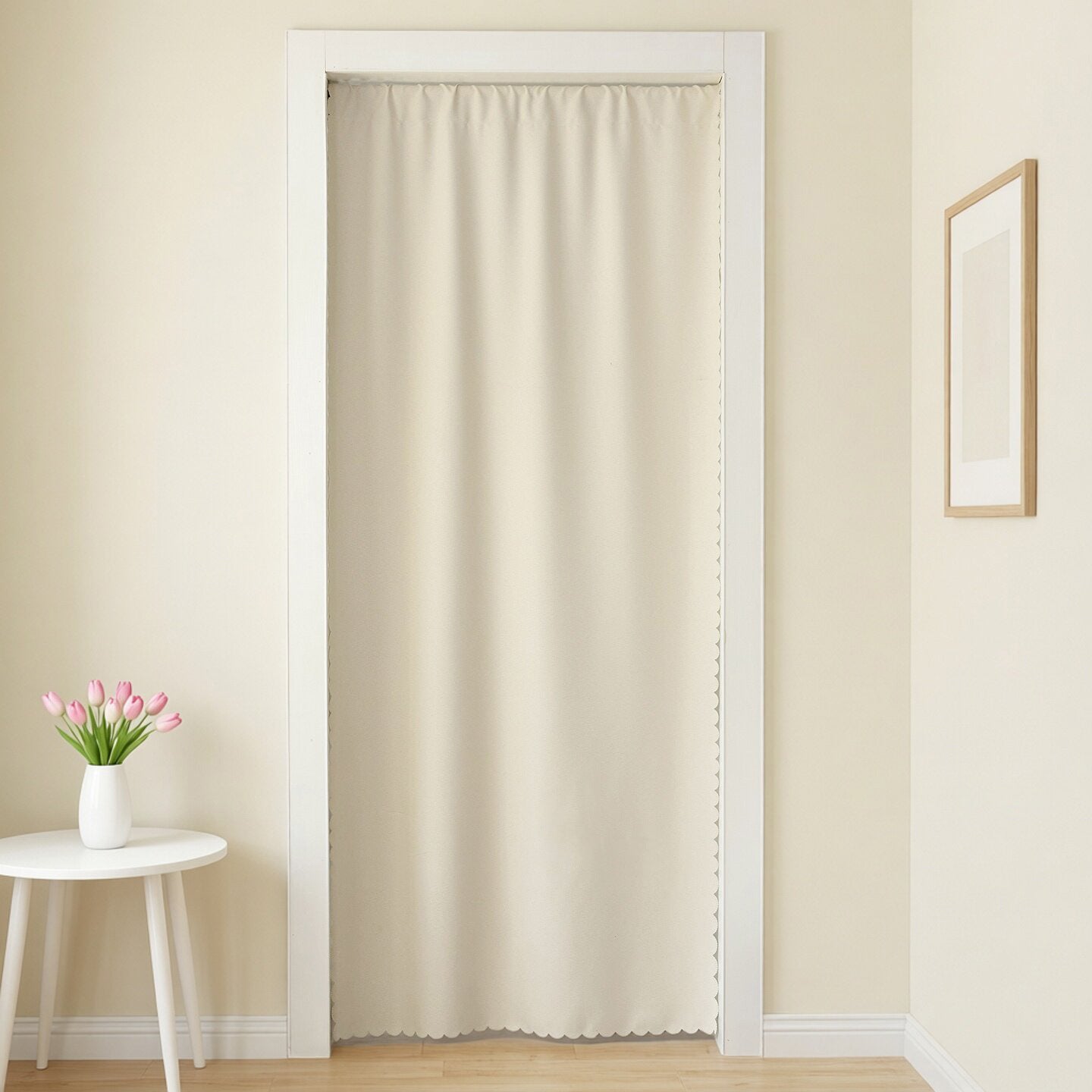 Bedroom Home Hanging Curtain Solid-color Fabric