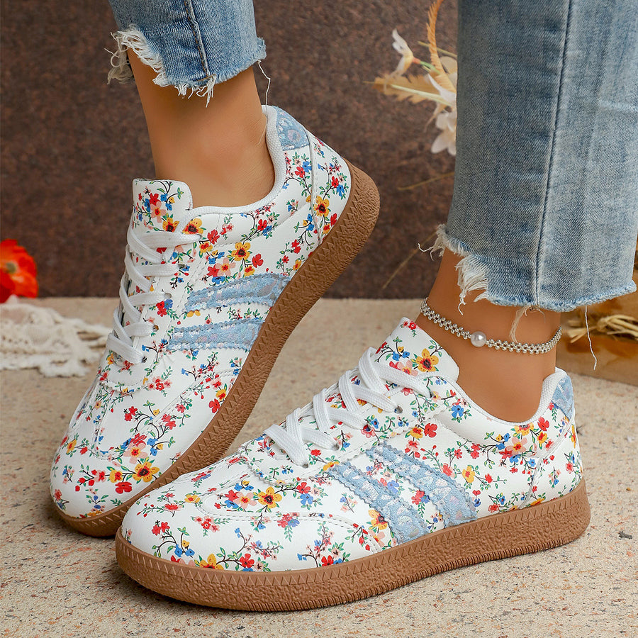 Casual Versatile Low-top Sneakers Fashionable Womens Flats