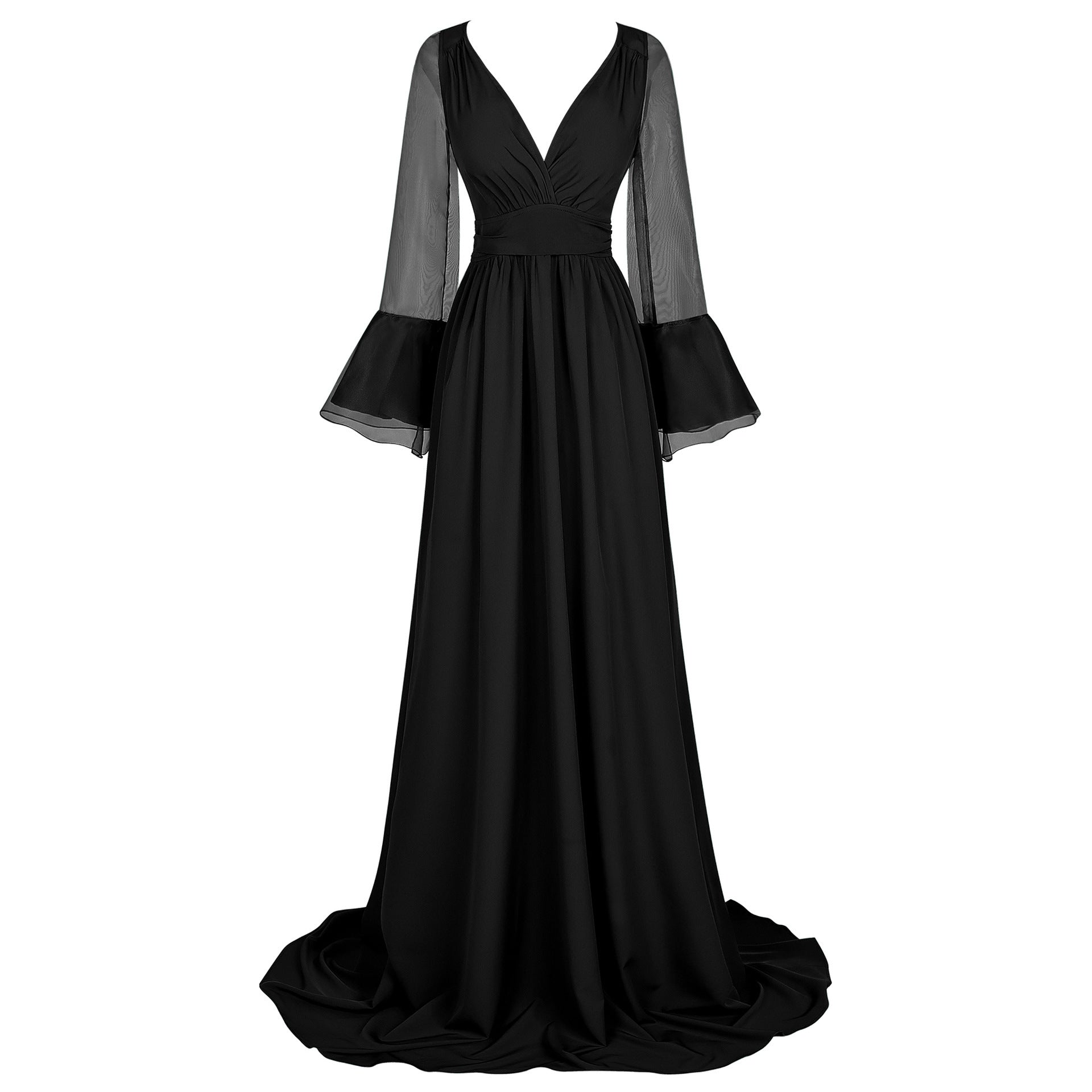 Renaissance And Medieval European Court-style Trailing Dress
