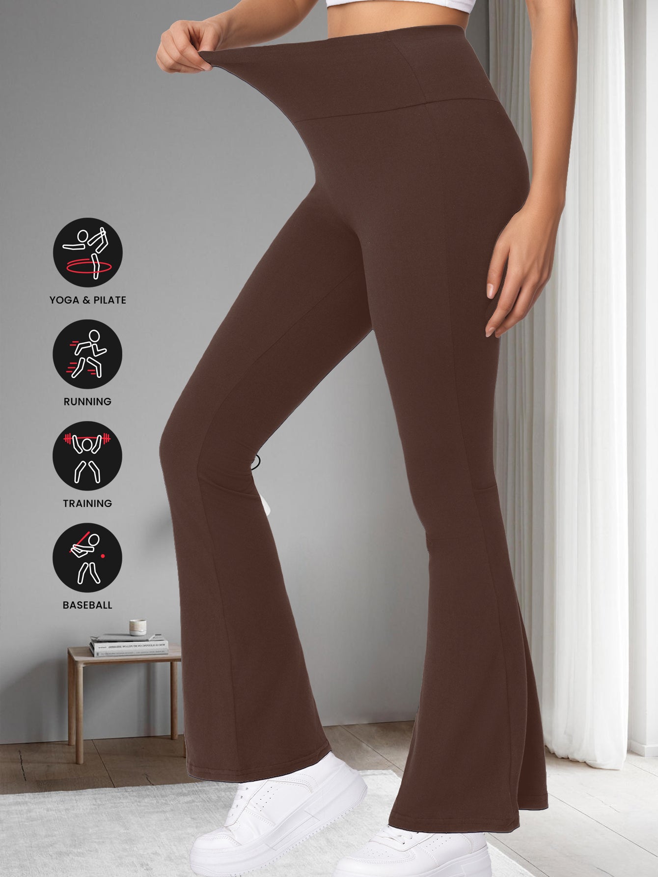 Plus Size Confortbel Workout Leggings Womens Sofy Yoga High