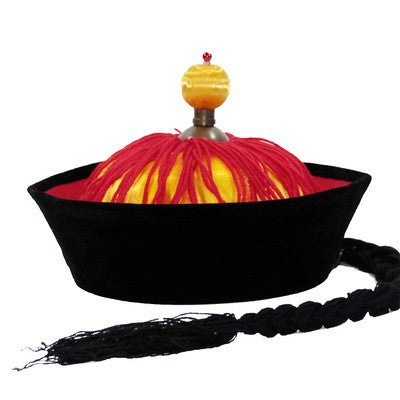 Black Dance Table Performance Hat Emperor Qianlong