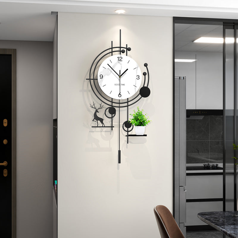 Modern deer wand clock plantenbak plank artistic