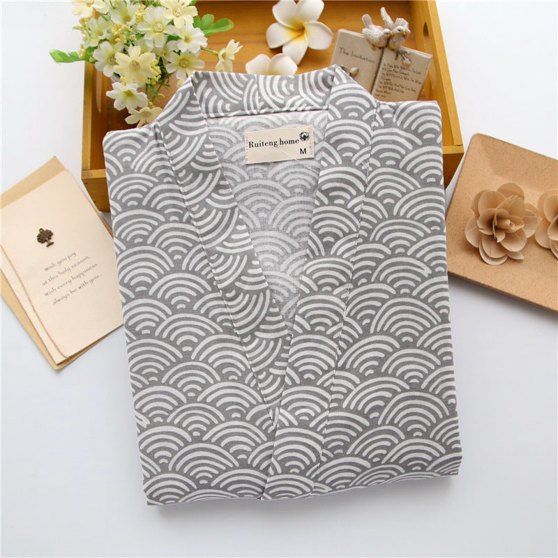Mens Short-sleeve and Shorts Pajama Set Made of Pure Cotton
