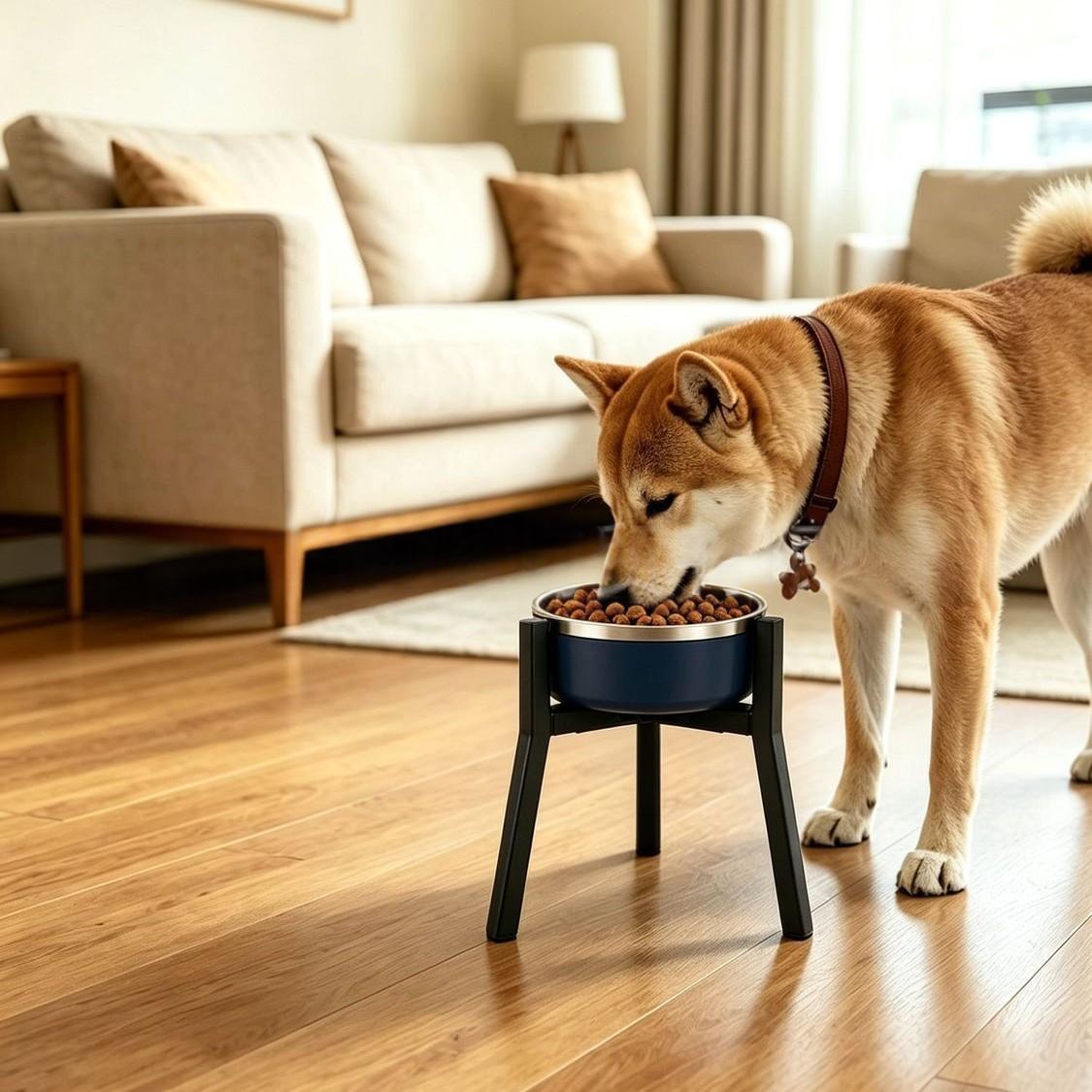 Verstelbaar hond kom huisdier voerbak standaard