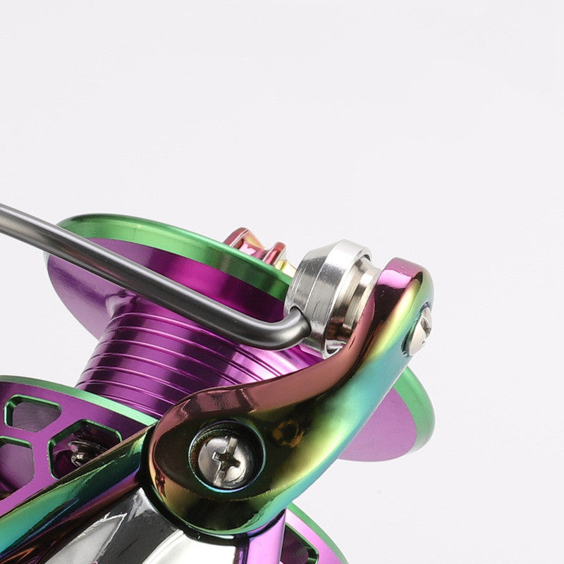 Colorful Spinning Wheel Shopee Fishing Reel Honeycomb Hole