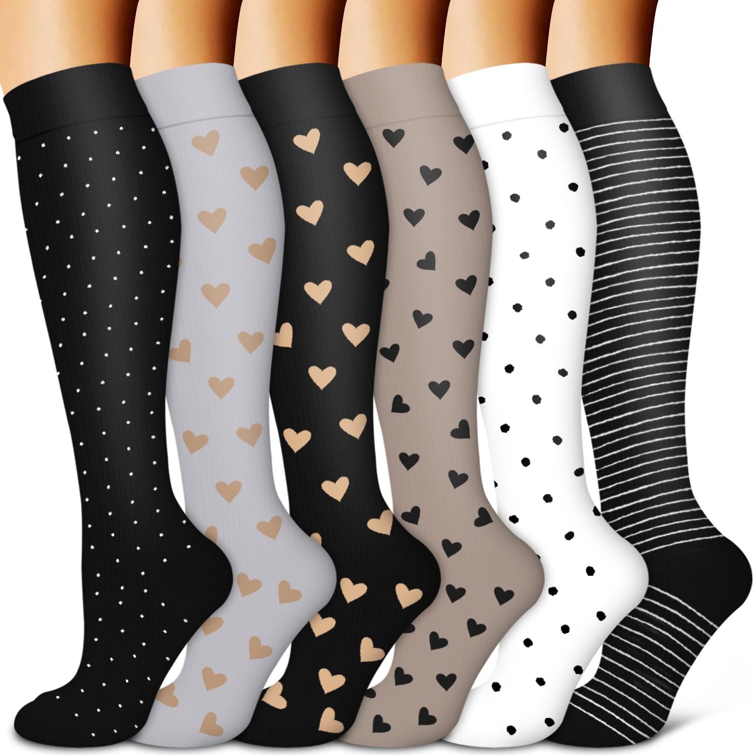 Compression Leg Sleeves Athletic Socks For Men And Women