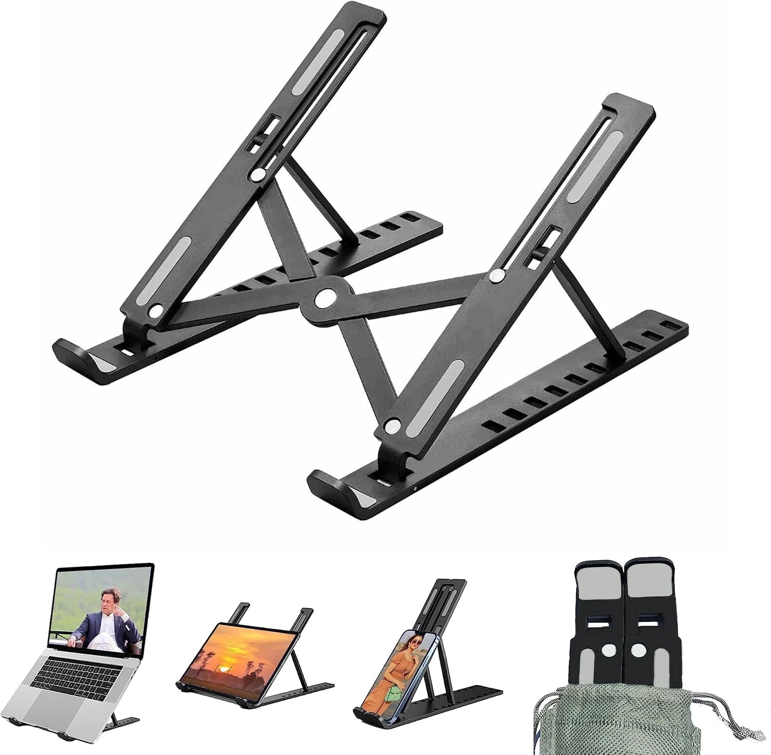 Laptopstandaard draagbaar verstelbaar tablet houder bureau verhoger