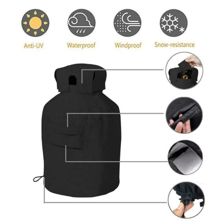 Buiten gas propane tank stofhoes